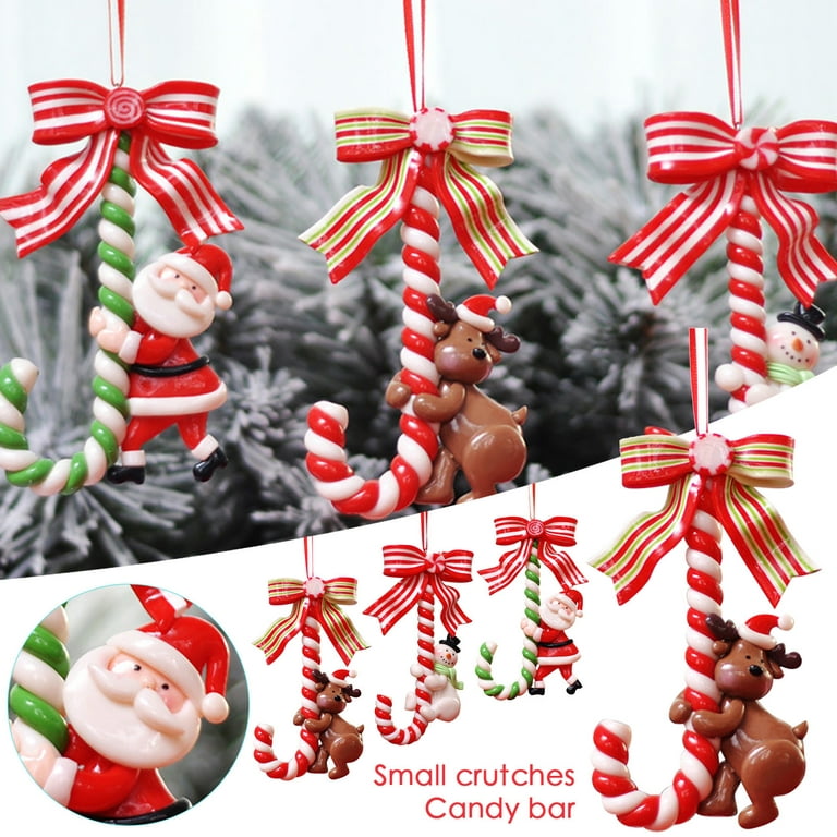 VerPetridure Christmas Candy Ornaments Lollipop Christmas Decor Candy Cane  Christmas Tree Hanging Decorations Fake Candy Canes Crafts for Xmas Wreath  Party Supplies 