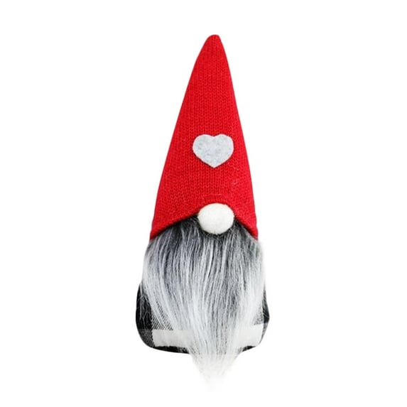 VerPetridure Christmas Decorations Faceless Doll Doll Doll Window Decoration Medium Beard Plush Knitted Christmas Decoration Faceless Doll Forest Elder Ornaments