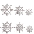 thumbnail image 1 of VerPetridure Christmas Decorations Paper Three-Dimensional Snowflake String Six-Piece Pendant Shopping Mall Shop Window Snowflake Pendant Silver Large 3D Party 6 Hanging Garland Christmas Snowflake H, 1 of 1