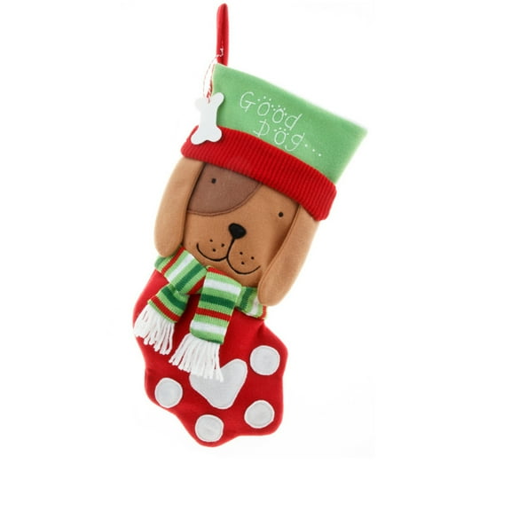 VerPetridure Christmas Dog Paw Pet Cute Candy Bag Dog Christmas Socks Gift Bag L Cartoon Cat And Dog Paw Christmas Socks Gift Bag Christmas Decoration Candy Sock