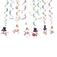 thumbnail image 1 of VerPetridure Christmas Hanging Swirl Decorations, 12pcs Foil Ceiling Hanging Swirl Yard Party, 1 of 2