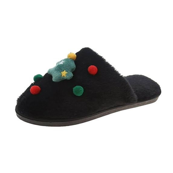 VerPetridure Christmas Slippers for Women Men Cute Cartoon Fuzzy Warm House Men Slippers Winter Soft Cozy Non-Slip Memory Foam Indoor Outdoor Shoes