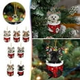 thumbnail image 1 of VerPetridure Christmas Stocking Dog Ornaments Cute Animals Christmas Tree Hanging Decorations Kids Gift Holiday Home Christmas Decor for Home Outdoor Yard Party Supplies, 1 of 4