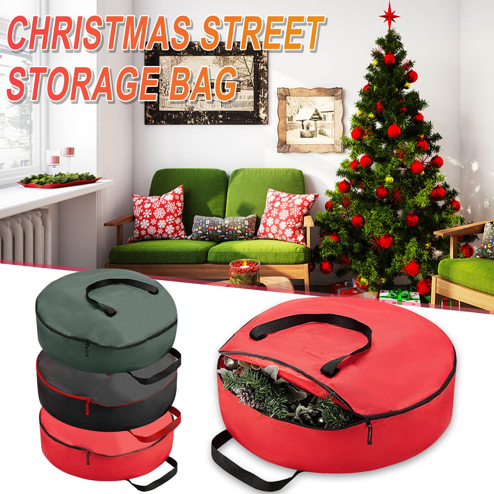VerPetridure Christmas Tree Storage Bag,Fits Up to 2 Foot Holiday Xmas