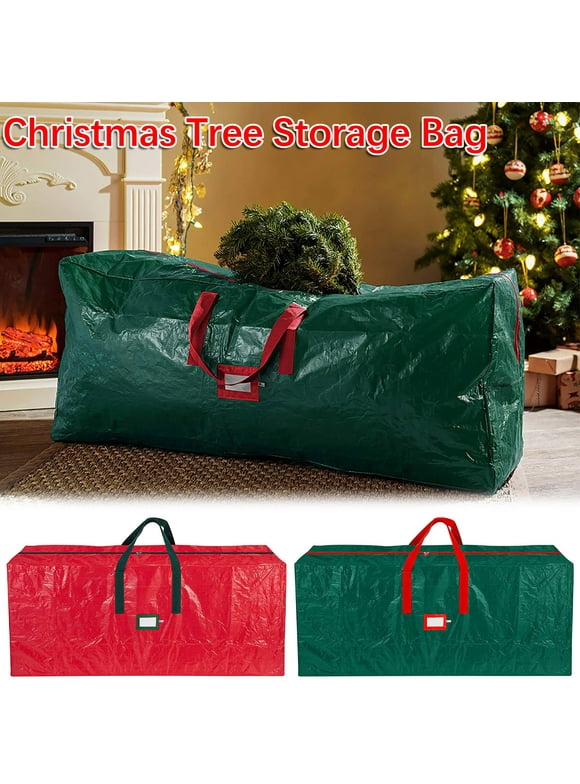 VerPetridure Christmas Tree Storage Bag,Fits Up to 4 Foot Holiday Xmas Disassembled Trees with Durable Reinforced Handles Dual Zipper Design ,Waterproof Protects from Dust,Moisture,Insects