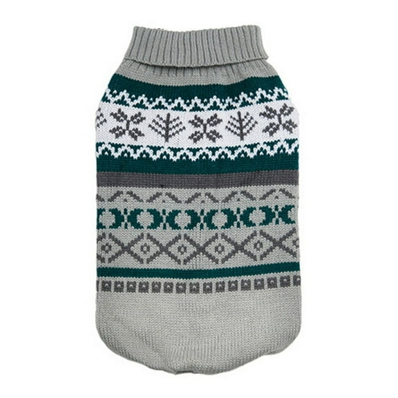 Utoimkio Dog Christmas Sweater Turtleneck Sleeveless Cable Knit Snowflake Print Dog Sweater Pet Warm Clothes,Fall Winter Warm Dog Clothes for Small Medium Large Dogs"