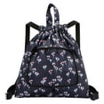 thumbnail image 1 of VerPetridure Foldable Large Capacity Travel Backpack Drawstring Pocket Waterproof Ultra Light Nylon Cloth Multifunctional Print Foldable Bag Organizer, 1 of 3