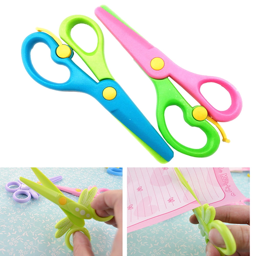 8 Pack Preschool Training Scissors Kids Plastic Playdough Scissors  Childrens Toddler Safety Scissors Handmade Art Craft Scissors Left Handed  Training