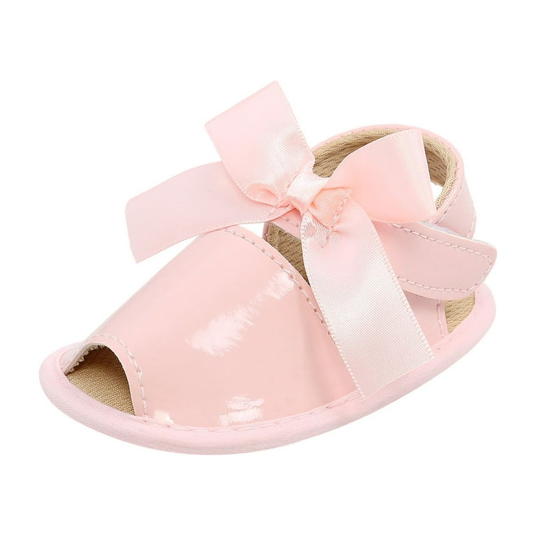 VerPetridure Clearance Sandals for Toddler Girls Toddler Shoes Baby Girls  Cute Fashion Cotton Sequins Bow Non-slip Soft Bottom Sandals
