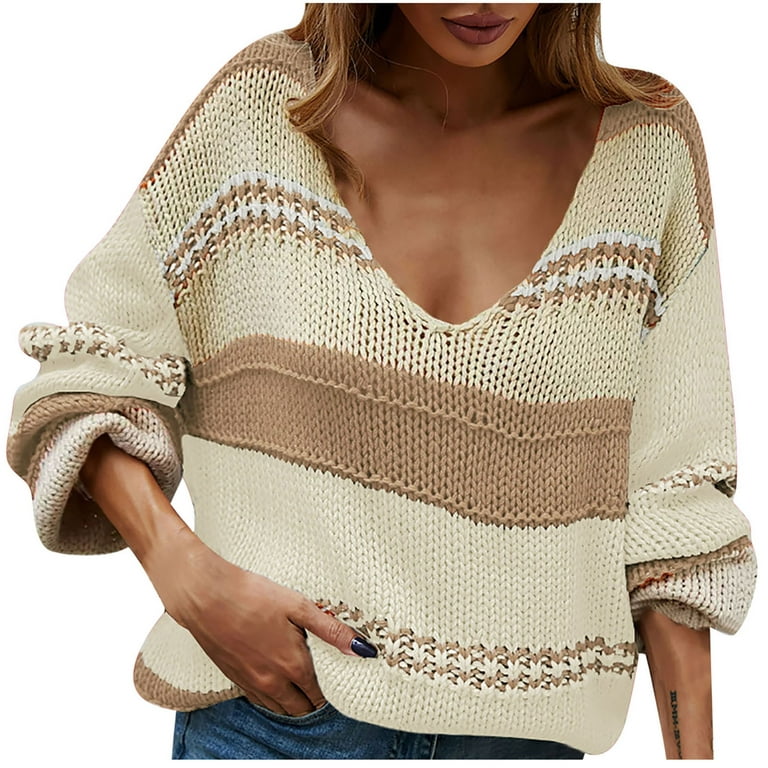 VerPetridure Clearance Women's Oversized Knit Pullover Sweaters