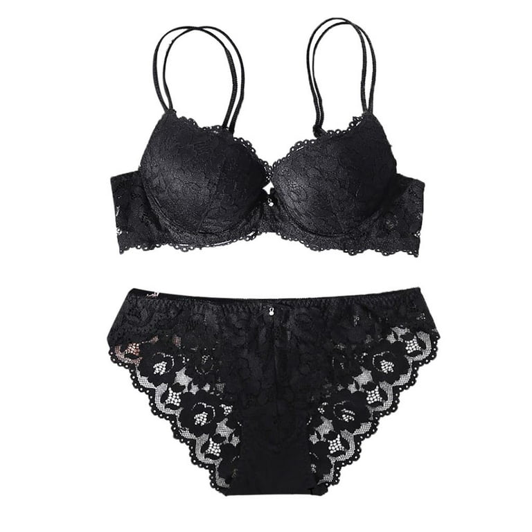 VerPetridure Clearance Women's Sexy Lingerie Set Lace Matching Bra and  Panty Set 