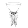 thumbnail image 1 of VerPetridure -Octopus Cocktail Glass Transparent Jellyfish Whiskey Glass Juice Wine Champagne, 1 of 9