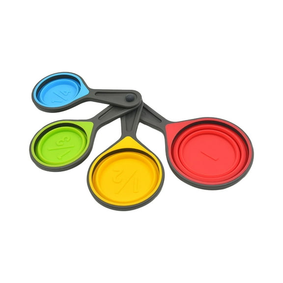 VerPetridure Color Foldable Baking Measuring Spoon Set of Four Kitchen Baking tools
