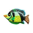 thumbnail image 1 of VerPetridure Colorful Metal Fish Metal Art Wall Hanging Ornament Living Room Bedroom Home Decor Green Fish Metal Art Wall Decoration Living Room Bedroom Home Decoration, 1 of 1