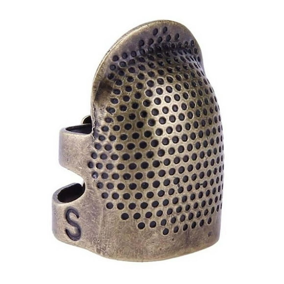 VerPetridure Copper Finger Protector Thimble Adjustable Fingertip Thimble for Sewing Embroide