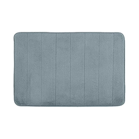 VerPetridure Coral Velvet Embossed Floor Mats Memory Foam Carpet Floor Mats Household Absorbent Door Mats 40X60Cm Grey Coral Fleece Embossed Floor Mats Memory Foam Carpet Floor Mats Household Absorbe