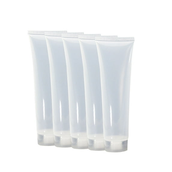 VerPetridure Cosmetic Dispensing Tube Travel 30/50/100Ml Frosted Screw Cap Dispensing Bottle 5Pc Empty Hand Soap Cosmetic Cream Travel 30/50/100Ml Lotion Containers Bottle 5Pc