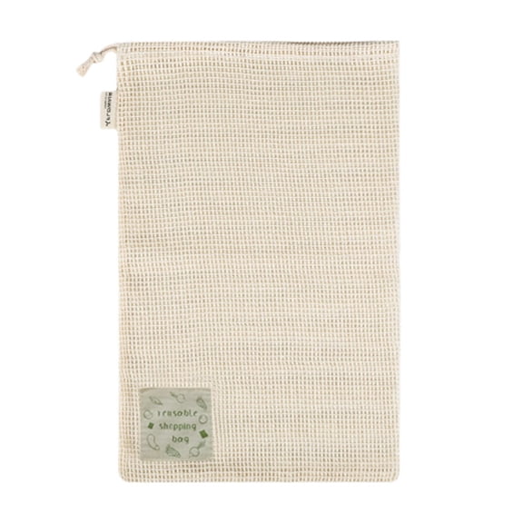 VerPetridure Cotton Net Bag Front Plus Supermarket Shopping Fruit And Vegetable Net Bag