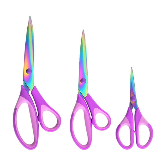 VerPetridure Craft Sewing Scissors Titanium Alloy Blade Multi-purpose Scissors Set 3 Pieces