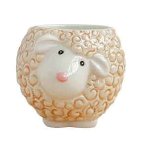 VerPetridure Creative Animal Flower Pot Succulent Thumb Ceramic Small Flower Pot Style Six Owl Pot Ceramic Succulent Plant Pot Cactus Potted Planting Bonsai Pots Set