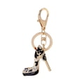thumbnail image 1 of VerPetridure Crystal Keychains Rhinestone Handbag Accessory Purse Charms Car Charm high heel keychain, 1 of 2