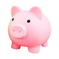 VerPetridure Cute Piggy Plastic Piggy Bank Boy Girl Pink (13,*10*11.5) Cute Pig Bank Plastic Pig Money Bank for Boys Girls