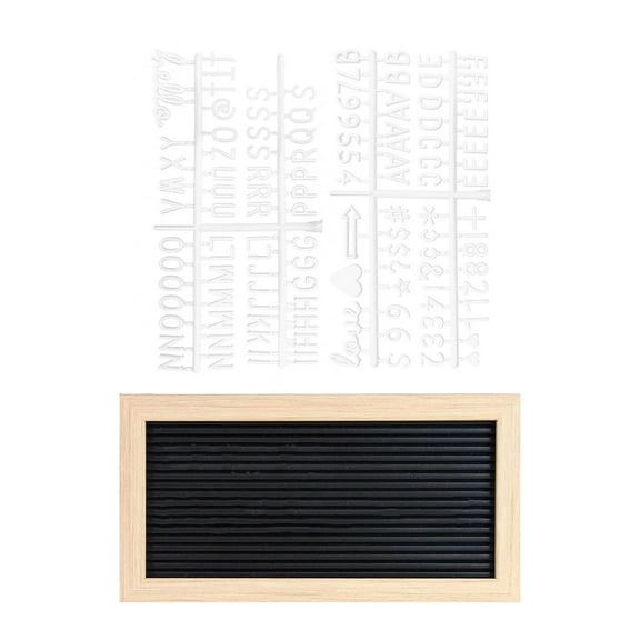 VerPetridure DIY Handmade Plastic Message Board Wooden Letter Board Coffee Shop Menu Display