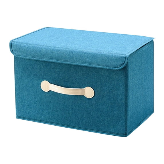 VerPetridure Dark Green Jy031 Small Storage Box Cube Bucket Basket Wardrobe Storage Box with Handle Foldable Storage Box Washable Oxford Cloth Storage Box Storage Box Bucket Basket Type Closet Storag