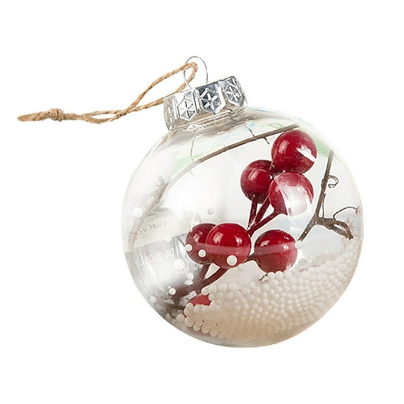 VerPetridure Decoration Transparent Christmas DIYT Ball Festival Pendant Gift Hollow Ball