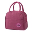 thumbnail image 1 of VerPetridure Double-Handed Thickened Aluminum Foil Lunch Box Bag Bento Bag insulation Bag Lunch Bag Rose Red Lunch Bag Insulated Thermal Food Storage Bag Portable Travel Working Bento Box, 1 of 2