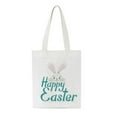 thumbnail image 1 of VerPetridure Easter Canvas Bag Easter Bunny Basket Bags for Kids,Canvas Cotton Personalized Candy Basket Rabbit, 1 of 2
