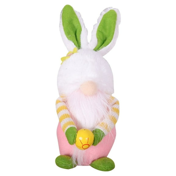 VerPetridure Easter Cartoon Bunny Shape Cute Faceless Doll Candy Jar Decoration Ornaments