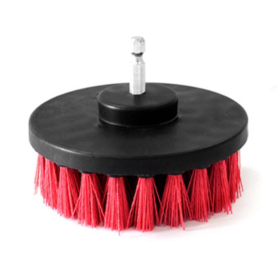 VerPetridure Electric Drill Brush B Red 4 inches Electric Drill Brush Grout Power Scrubber Cleaning Brush Cleaner Tool