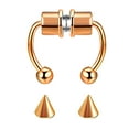 thumbnail image 1 of VerPetridure Fake Nose Ring Hoop Magnetic Horseshoe Rings 316L Stainless Steel nose ring, 1 of 1