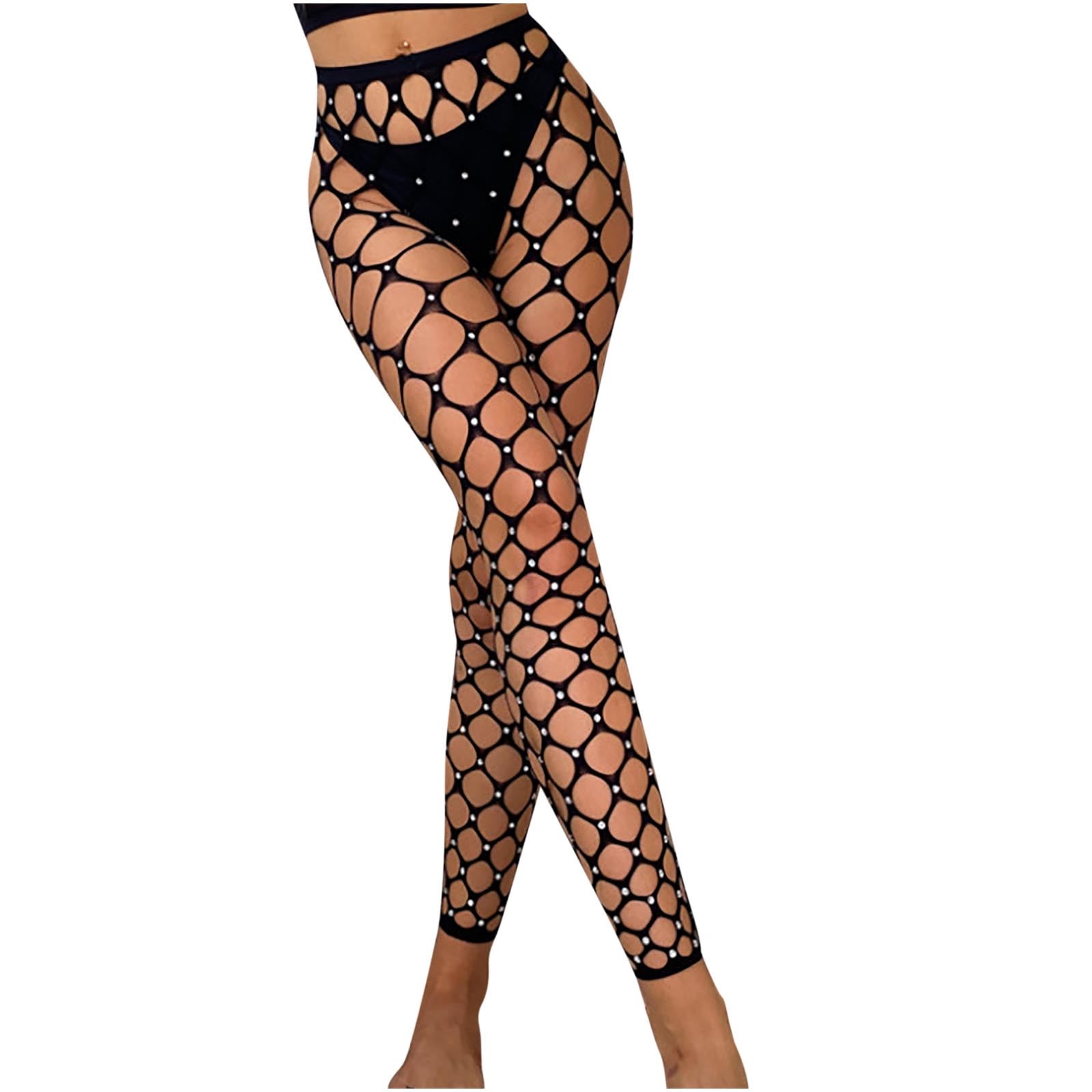 VerPetridure Fishnet Stockings Thigh High Stockings for Women Lingerie  Leggings For Women,High Waisted Leggings For Women Tummy Control Tights  Print Tights Workout Yoga Pants 