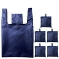 thumbnail image 1 of VerPetridure Folding Portable Shopping Bag Reusable Eco-Friendly Bag Navy Blue Shoppping Bag Eco-friendly Foldable Storage Bags Recycle Handbag Travel Tote, 1 of 2