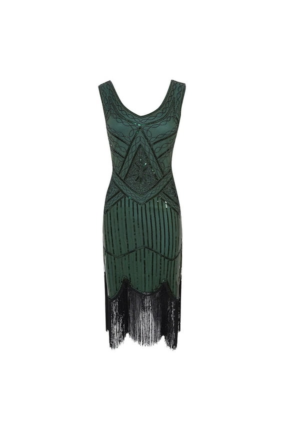 Formal Dresses for Women 2025Plus Size Vintage 1920s Flapper Tassel Great Evening Party Dress