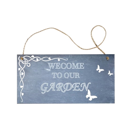 VerPetridure Garden Plaque Wood Plaque Sign Wall Hanging Sign Size 25.5×13.5cm
