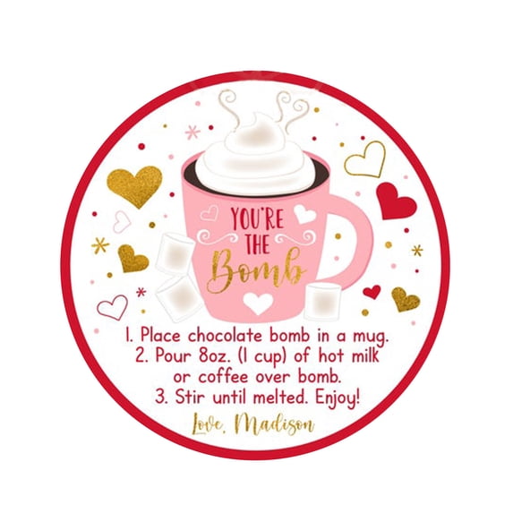 VerPetridure Gnomes Hot Chocolate Bomb, Valentine's Day Gift , You're the bomb