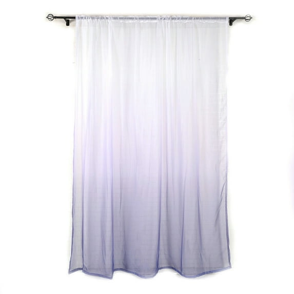 VerPetridure Gradient Sheer Curtain Tulle Window Treatment Voile Drape Valance 1 Panel Fabric