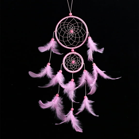 VerPetridure Handmade Lace Dream Catcher Feather Bead Hanging Decoration Ornament Gift