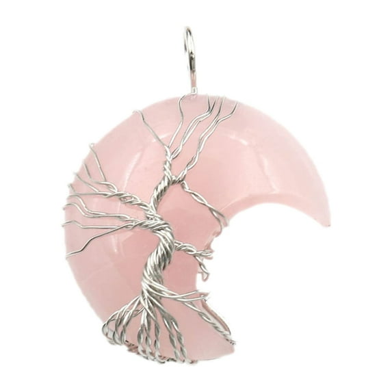 VerPetridure Handmade Necklace Jewelry Moon Natural Crystal Stone Jewelry Pendant Necklace Handmade Necklace Jewelry Moon Natural Crystal Stone Jewelry Pendant Necklace