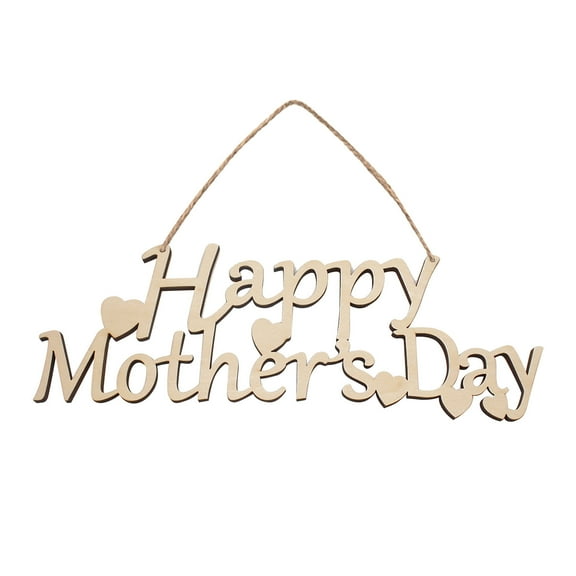 VerPetridure Happy Mother's Day Wooden Hanging Plaque Sign for Mother's Day Presents Gifts Decorations Ornaments Mother's Day Gift