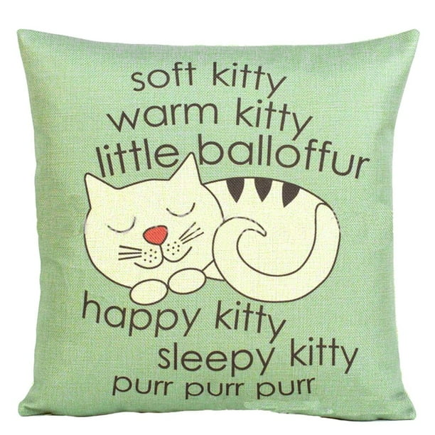 Cat print cushion deals