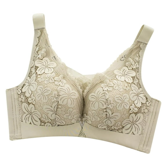 VerPetridure High Impact Sports Bras for Women Women's Bra Soild Wireless Underwear One-Piece Bra Everyday Underwear