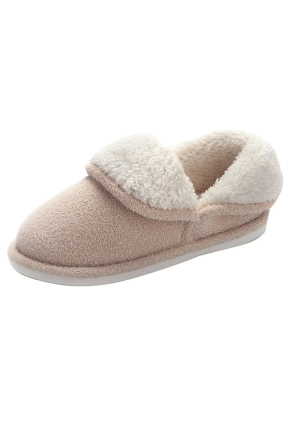 House Slippers for Women Men Fuzzy Slippers Fluffy Bedroom House Shoes Memory Foam Suede Cozy Plush Breathable Anti-Slip Indoor & Outdoor Winter