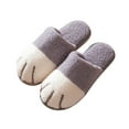 thumbnail image 1 of VerPetridure House Slippers for Women Men Fuzzy Slippers Fluffy Bedroom House Shoes Memory Foam Suede Cozy Plush Breathable Anti-Slip Indoor & Outdoor Winter, 1 of 6