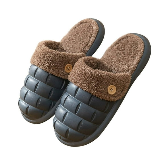 VerPetridure House Slippers for Women Men Fuzzy Slippers Fluffy Bedroom House Shoes Memory Foam Suede Cozy Plush Breathable Anti-Slip Indoor & Outdoor Winter