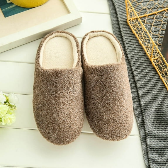 VerPetridure House Slippers for Women Men Fuzzy Slippers Fluffy Bedroom House Shoes Memory Foam Suede Cozy Plush Breathable Anti-Slip Indoor & Outdoor Winter