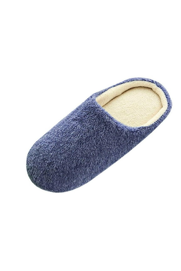 House Slippers for Women Comfy Winter Fuzzy Slippers with Memory Foam and Indoor Outdoor Soles Couple Women Plush Warm Slippers